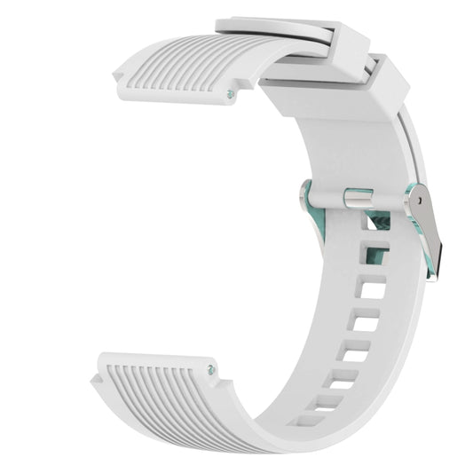 Vertical Grain Watch Band for Galaxy Watch 46mm(White) - Watch Bands by buy2fix | Online Shopping UK | buy2fix