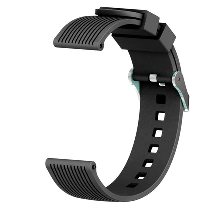 Vertical Grain Watch Band for Galaxy Watch 42mm(Black) - Watch Bands by buy2fix | Online Shopping UK | buy2fix
