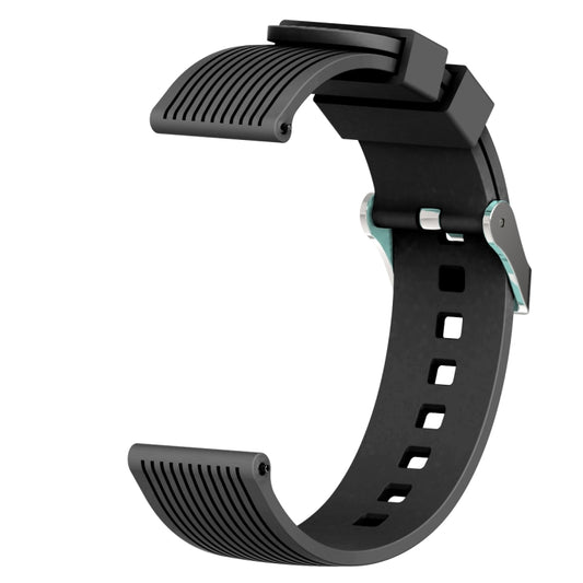 Vertical Grain Watch Band for Galaxy Watch 42mm(Black) - Watch Bands by buy2fix | Online Shopping UK | buy2fix