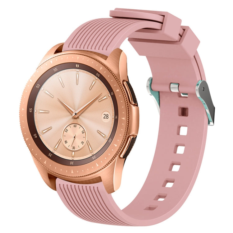 Vertical Grain Watch Band for Galaxy Watch 42mm(Pink) - Watch Bands by buy2fix | Online Shopping UK | buy2fix