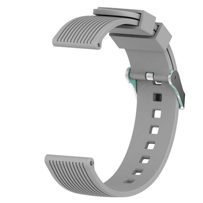 Vertical Grain Watch Band for Galaxy Watch 42mm(Grey) - Watch Bands by buy2fix | Online Shopping UK | buy2fix