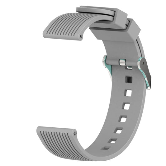 Vertical Grain Watch Band for Galaxy Watch 42mm(Grey) - Watch Bands by buy2fix | Online Shopping UK | buy2fix