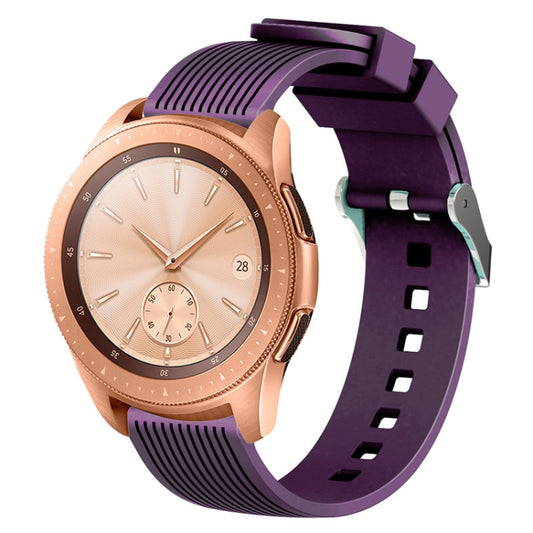 Vertical Grain Watch Band for Galaxy Watch 42mm(Purple) - Watch Bands by buy2fix | Online Shopping UK | buy2fix