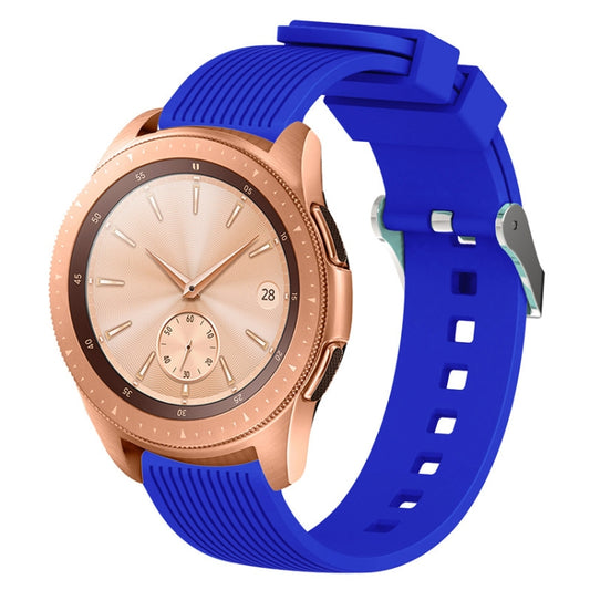 Vertical Grain Watch Band for Galaxy Watch 42mm(Sapphire Blue) - Watch Bands by buy2fix | Online Shopping UK | buy2fix