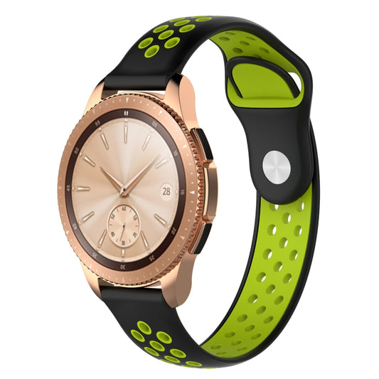 Double Color Watch Band for Galaxy Watch 42mm(Blue Green) - Watch Bands by buy2fix | Online Shopping UK | buy2fix