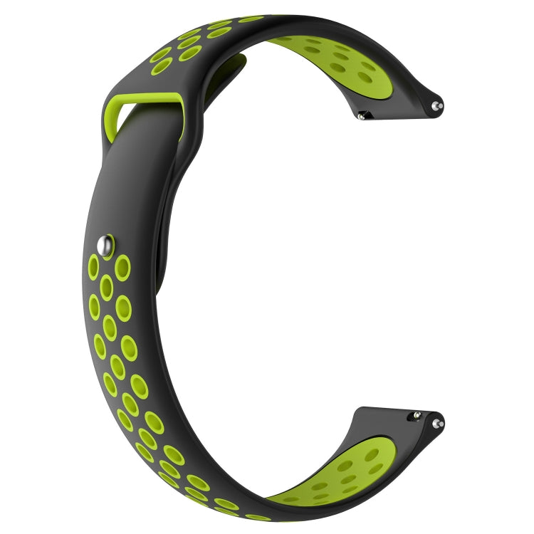 Double Color Watch Band for Galaxy Watch 42mm(Blue Green) - Watch Bands by buy2fix | Online Shopping UK | buy2fix