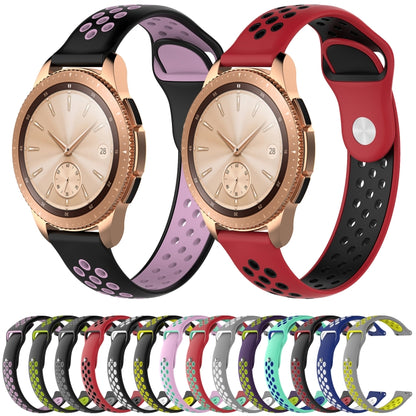 Double Color Watch Band for Galaxy Watch 42mm(Black Grey) - Watch Bands by buy2fix | Online Shopping UK | buy2fix