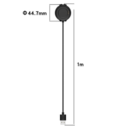 For Ticwatch GTK Magnetic Cradle Charger USB Charging Cable, Lenght: 1m (Black) - Charger by buy2fix | Online Shopping UK | buy2fix