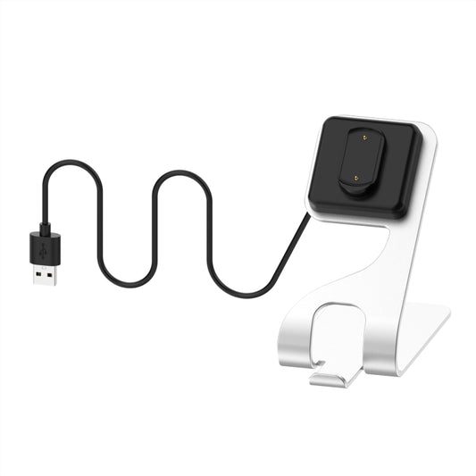 For Amazfit GTR3 / GTR3 Pro / GTS3 Rotatable Magnetic Metal Charging Base(Silver) - Charger by buy2fix | Online Shopping UK | buy2fix