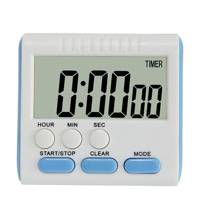 Kitchen Timer 24 Hours Digital Alarm Clock LCD Screen Magnetic Backing for Cooking Baking(Blue) - Digital Countdown by buy2fix | Online Shopping UK | buy2fix
