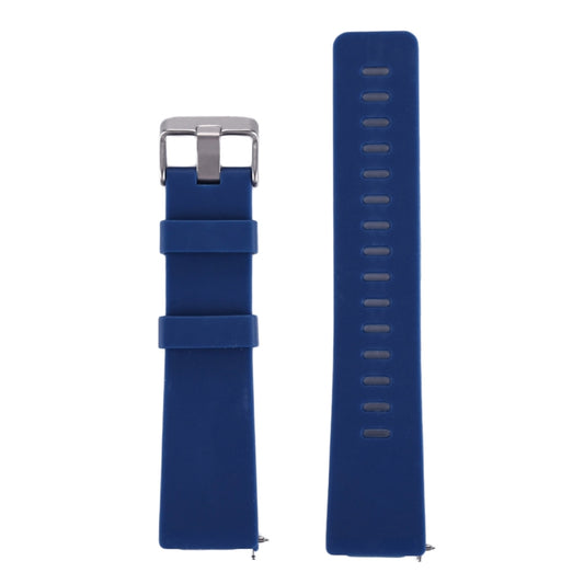For Fitbit Versa / Versa 2 Simple Fashion Silicone Watch Band(Dark Blue) - Watch Bands by buy2fix | Online Shopping UK | buy2fix
