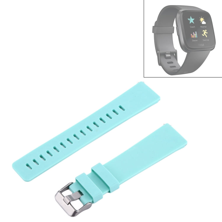 For Fitbit Versa / Versa 2 Simple Fashion Silicone Watch Band(Green) - Watch Bands by buy2fix | Online Shopping UK | buy2fix
