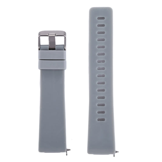 For Fitbit Versa / Versa 2 Simple Fashion Silicone Watch Band(Grey) - Watch Bands by buy2fix | Online Shopping UK | buy2fix