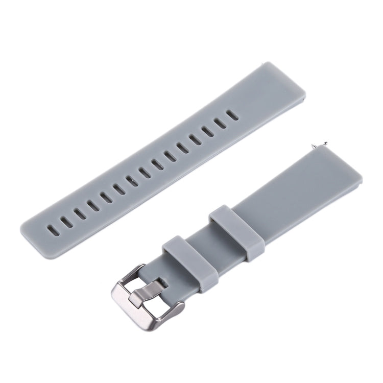 For Fitbit Versa / Versa 2 Simple Fashion Silicone Watch Band(Grey) - Watch Bands by buy2fix | Online Shopping UK | buy2fix