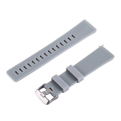 For Fitbit Versa / Versa 2 Simple Fashion Silicone Watch Band(Grey) - Watch Bands by buy2fix | Online Shopping UK | buy2fix
