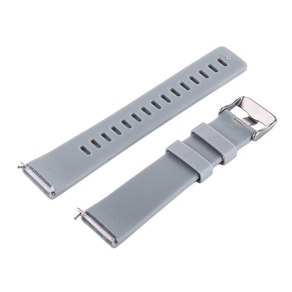 For Fitbit Versa / Versa 2 Simple Fashion Silicone Watch Band(Grey) - Watch Bands by buy2fix | Online Shopping UK | buy2fix