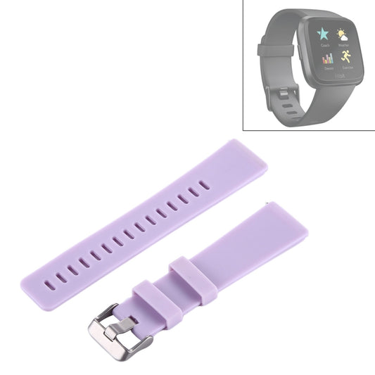 For Fitbit Versa / Versa 2 Simple Fashion Silicone Watch Band(Light Pink) - Watch Bands by buy2fix | Online Shopping UK | buy2fix
