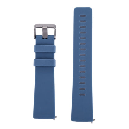 For Fitbit Versa / Versa 2 Simple Fashion Silicone Watch Band(Blue) - Watch Bands by buy2fix | Online Shopping UK | buy2fix