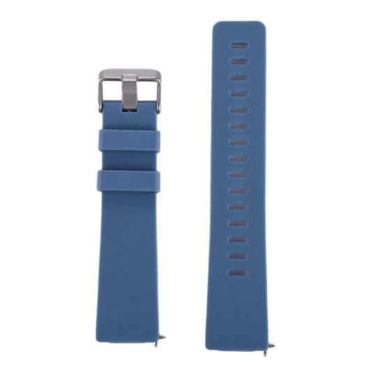 For Fitbit Versa / Versa 2 Simple Fashion Silicone Watch Band(Blue) - Watch Bands by buy2fix | Online Shopping UK | buy2fix