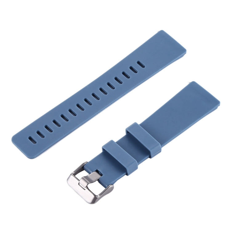 For Fitbit Versa / Versa 2 Simple Fashion Silicone Watch Band(Blue) - Watch Bands by buy2fix | Online Shopping UK | buy2fix