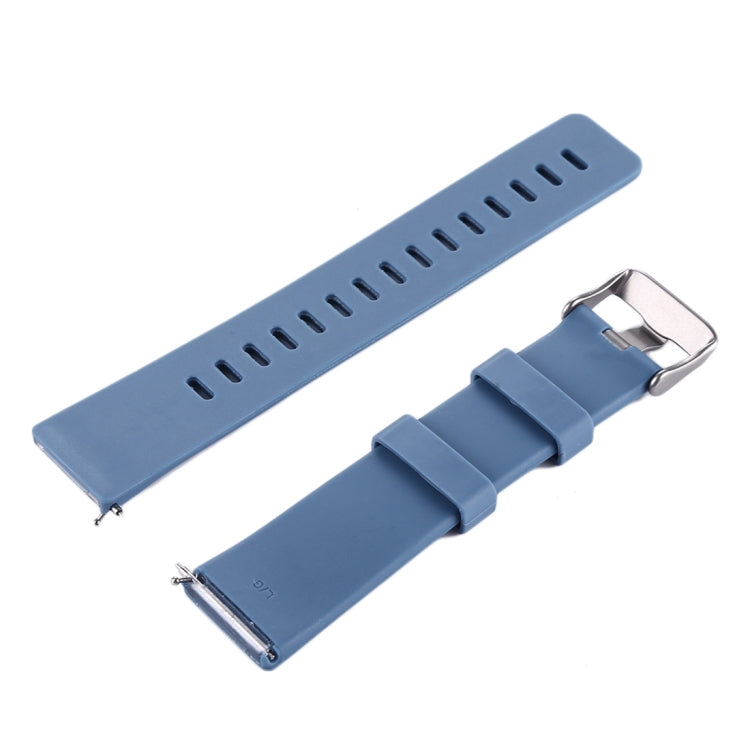For Fitbit Versa / Versa 2 Simple Fashion Silicone Watch Band(Blue) - Watch Bands by buy2fix | Online Shopping UK | buy2fix