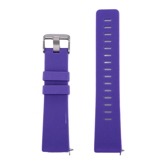 For Fitbit Versa / Versa 2 Simple Fashion Silicone Watch Band(Purple) - Watch Bands by buy2fix | Online Shopping UK | buy2fix