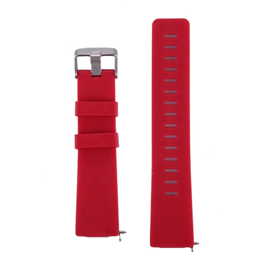 For Fitbit Versa / Versa 2 Simple Fashion Silicone Watch Band(Red) - Watch Bands by buy2fix | Online Shopping UK | buy2fix