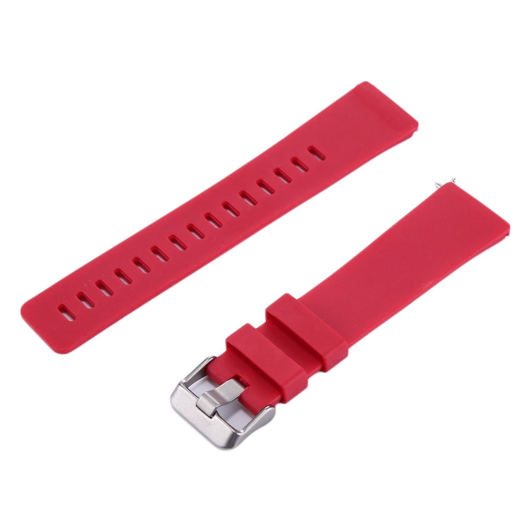 For Fitbit Versa / Versa 2 Simple Fashion Silicone Watch Band(Red) - Watch Bands by buy2fix | Online Shopping UK | buy2fix