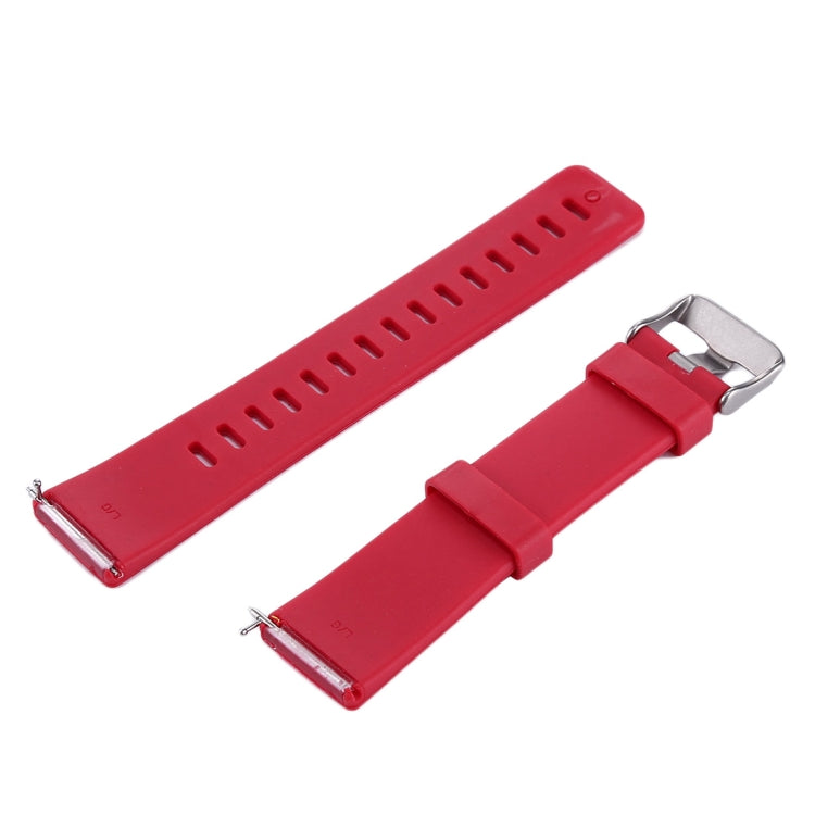 For Fitbit Versa / Versa 2 Simple Fashion Silicone Watch Band(Red) - Watch Bands by buy2fix | Online Shopping UK | buy2fix