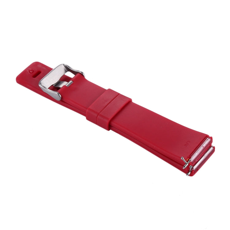 For Fitbit Versa / Versa 2 Simple Fashion Silicone Watch Band(Red) - Watch Bands by buy2fix | Online Shopping UK | buy2fix