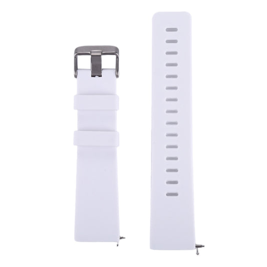 For Fitbit Versa / Versa 2 Simple Fashion Silicone Watch Band(White) - Watch Bands by buy2fix | Online Shopping UK | buy2fix