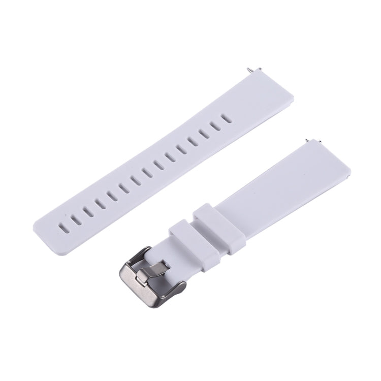 For Fitbit Versa / Versa 2 Simple Fashion Silicone Watch Band(White) - Watch Bands by buy2fix | Online Shopping UK | buy2fix