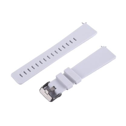 For Fitbit Versa / Versa 2 Simple Fashion Silicone Watch Band(White) - Watch Bands by buy2fix | Online Shopping UK | buy2fix
