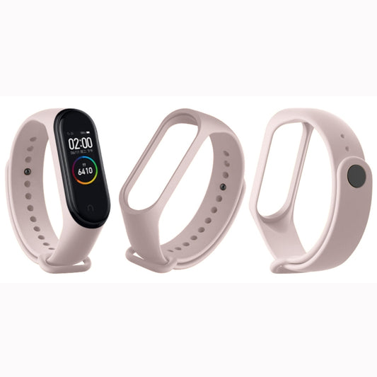 Pure Color Soft TPU  Watch Bands for Xiaomi Mi Band 4, Host Not Included(Pink) - Watch Bands by buy2fix | Online Shopping UK | buy2fix