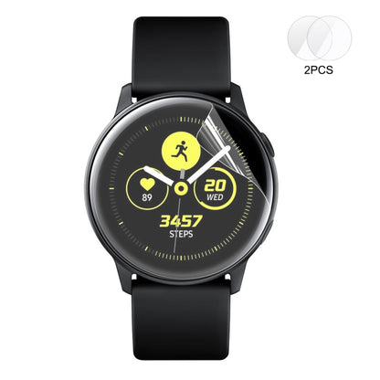 2 PCS ENKAY Hat-Prince Full Screen Coverage Without Warping Edge TPU Soft Film for Galaxy Watch Active - Screen Protector by buy2fix | Online Shopping UK | buy2fix
