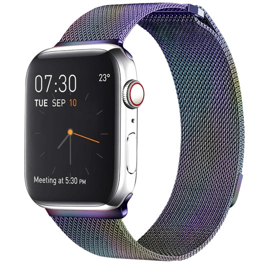 Milanese Loop Magnetic Stainless Steel Watch Band for Apple Watch Series 7 41mm / 6 & SE & 5 & 4 40mm / 3 & 2 & 1 38mm(Colour) by buy2fix