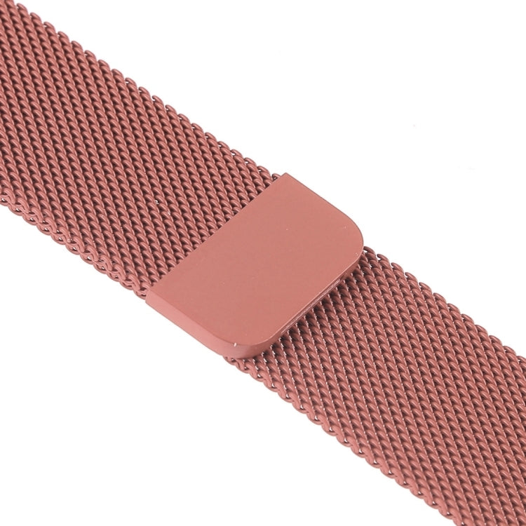 Milanese Loop Magnetic Stainless Steel Watch Band for Apple Watch Series 10 42mm / 9&8&7 41mm / SE 3&SE 2&6&SE&5&4 40mm / 3&2&1 38mm(Rose Pink) - Watch Bands by buy2fix | Online Shopping UK | buy2fix
