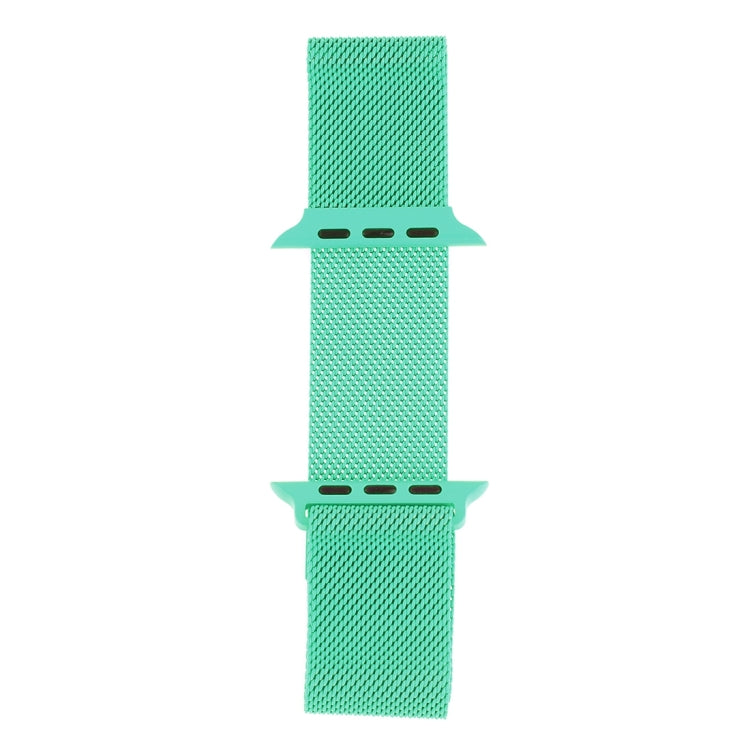 Milanese Loop Magnetic Stainless Steel Watch Band for Apple Watch Series 10 42mm / 9&8&7 41mm / SE 3&SE 2&6&SE&5&4 40mm / 3&2&1 38mm(Mint Green) by buy2fix