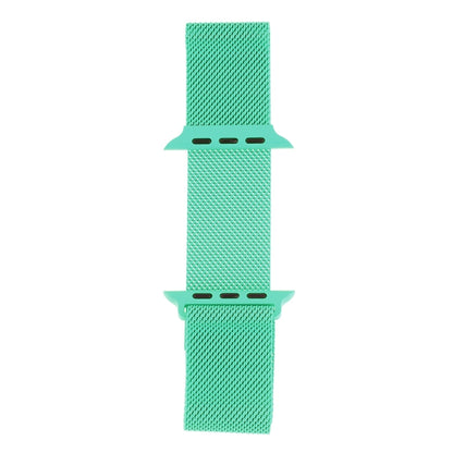 Milanese Loop Magnetic Stainless Steel Watch Band for Apple Watch Series 10 42mm / 9&8&7 41mm / SE 3&SE 2&6&SE&5&4 40mm / 3&2&1 38mm(Mint Green) by buy2fix