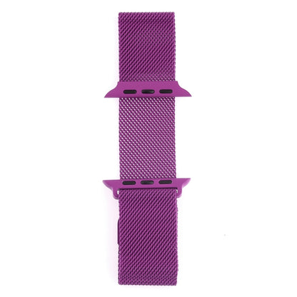 Milanese Loop Magnetic Stainless Steel Watch Band for Apple Watch Series 7 41mm / 6 & SE & 5 & 4 40mm / 3 & 2 & 1 38mm(Purple) by buy2fix