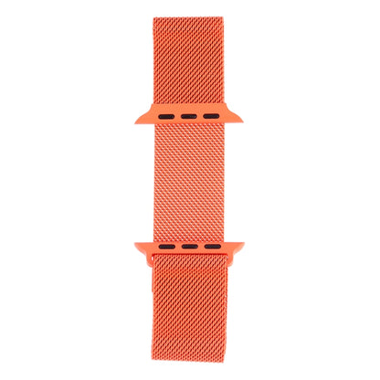 Milanese Loop Magnetic Stainless Steel Watch Band for Apple Watch Ultra 49mm&Watch Ultra 2 49mm / Series 10 46mm / 9&8&7 45mm / SE 3&SE 2&6&SE&5&4 44mm / 3&2&1 42mm(Orange) by buy2fix