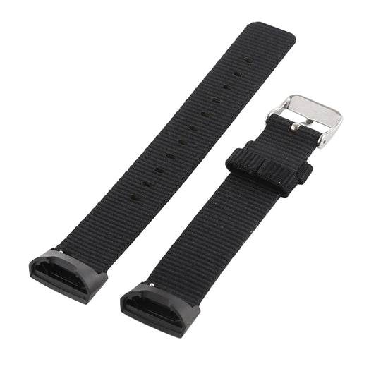 Nylon Watch Band for Fitbit Charge 3(Black) - Watch Bands by buy2fix | Online Shopping UK | buy2fix