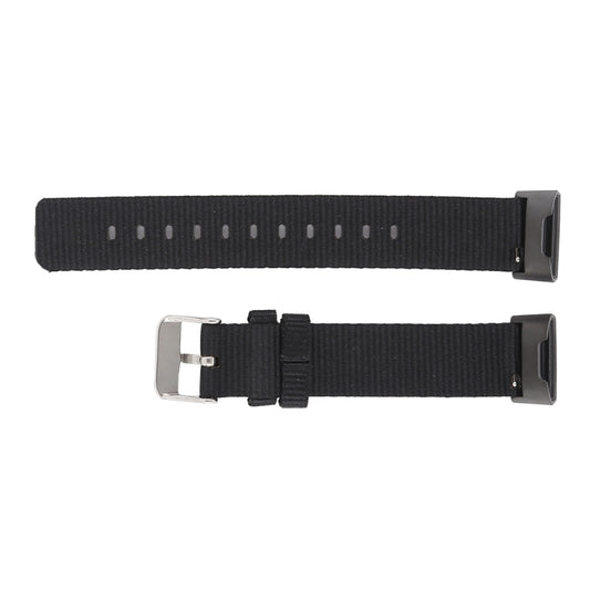 Nylon Watch Band for Fitbit Charge 3(Black) - Watch Bands by buy2fix | Online Shopping UK | buy2fix