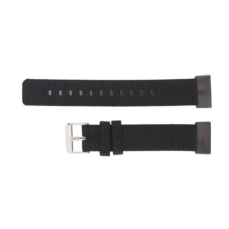 Nylon Watch Band for Fitbit Charge 3(Black) - Watch Bands by buy2fix | Online Shopping UK | buy2fix