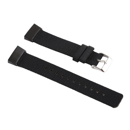 Nylon Watch Band for Fitbit Charge 3(Black) - Watch Bands by buy2fix | Online Shopping UK | buy2fix