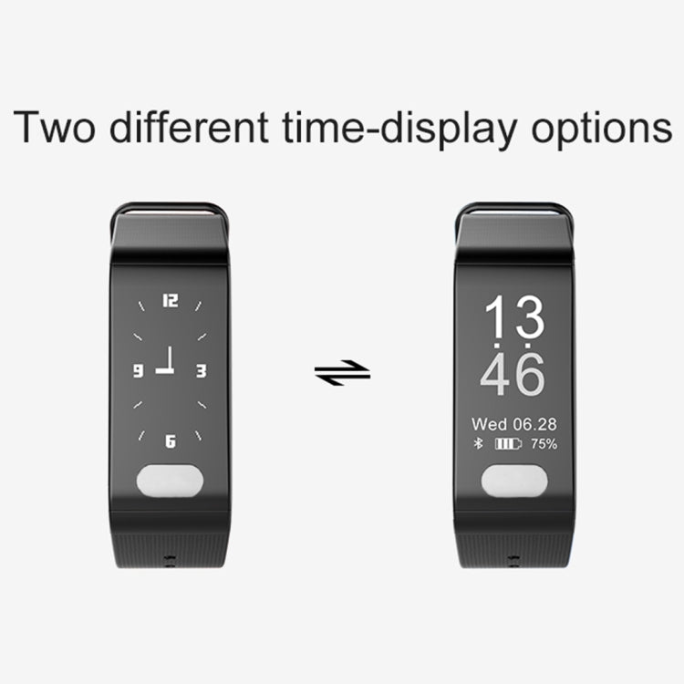 TLW T6 Fitness Tracker 0.96 inch OLED Display Wristband Smart Bracelet, Support Sports Mode / ECG / Heart Rate Monitor / Blood Pressure / Sleep Monitor (Blue) by buy2fix