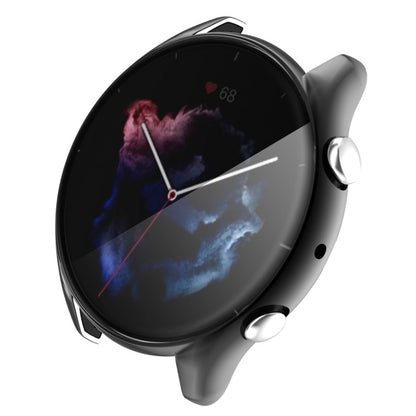 For Amazfit GTR 3 / GTR 3 Pro Full Coverage TPU Electroplating Watch Case(Black) - Watch Cases by buy2fix | Online Shopping UK | buy2fix