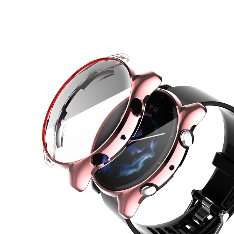 For Amazfit GTR 3 / GTR 3 Pro Full Coverage TPU Electroplating Watch Case(Rose Pink) - Watch Cases by buy2fix | Online Shopping UK | buy2fix