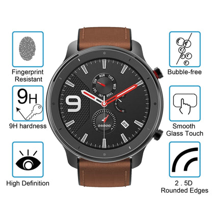 For Amazfit GTR 47mm 0.26mm 2.5D 9H Tempered Glass Film Screen Protector - Screen Protector by buy2fix | Online Shopping UK | buy2fix