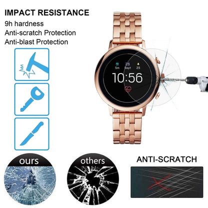 For Fossil Q Venture HR Gen4 0.26mm 2.5D 9H Tempered Glass Film Screen Protector - Screen Protector by buy2fix | Online Shopping UK | buy2fix
